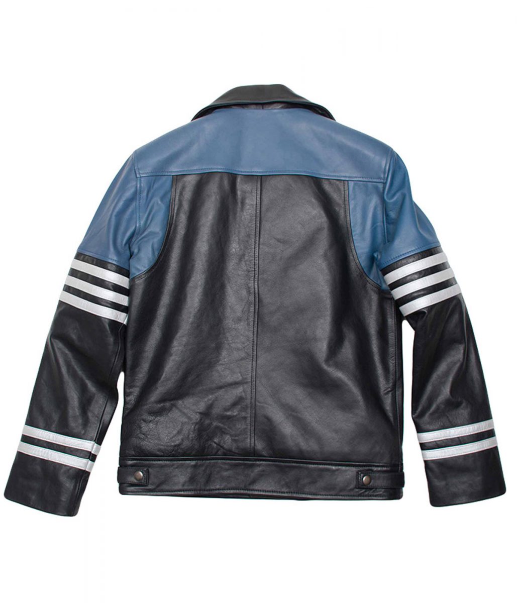 Men Classic Black & Blue Striped Leather Biker Jacket 2 2 classic-black-and-blue-leather-biker-jacket-scaled